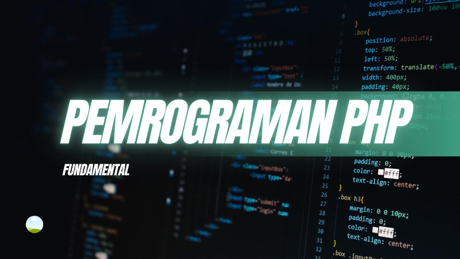 Pemrograman PHP Dasar
